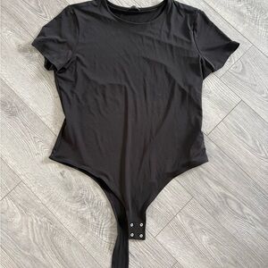 Dynamite Black Fitted Bodysuit Top
